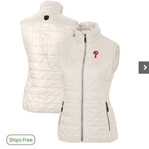 NWT Women’s Philadelphia Phillies Puffer Vest
